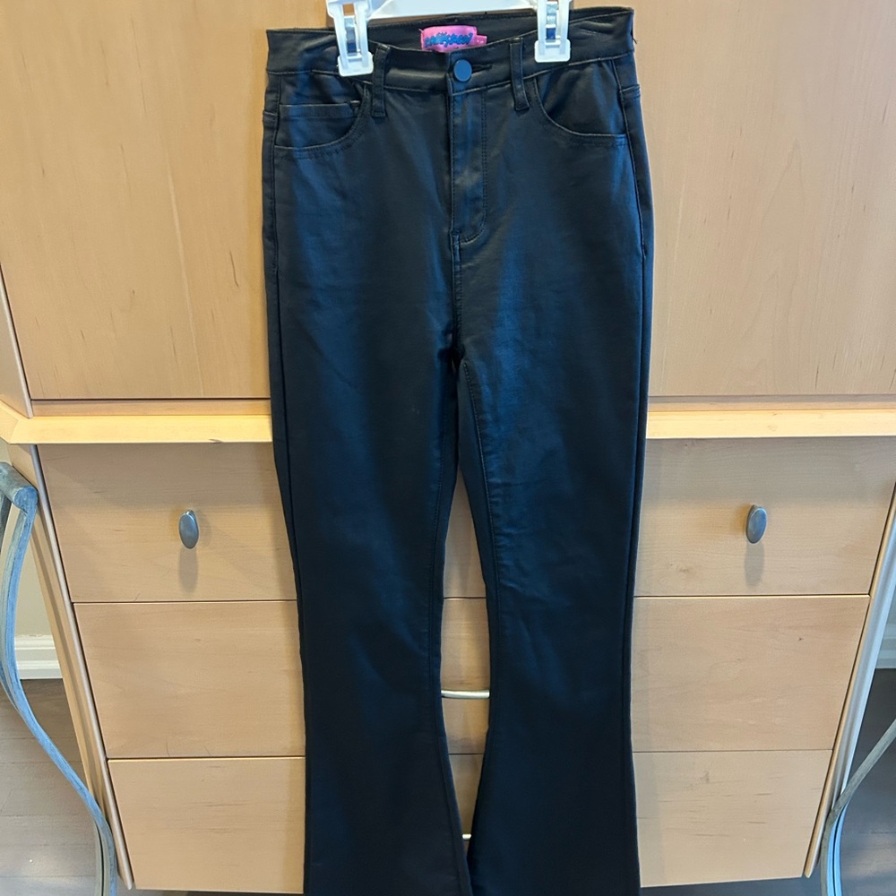 Edikted Women's Black Faux Leather Jeans